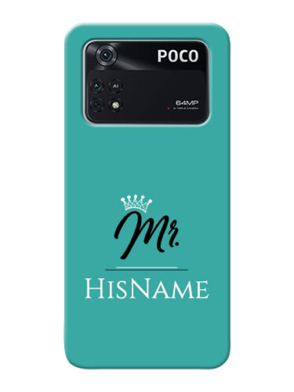 Custom Poco M4 Pro 4G Custom Phone Case Mr with Name