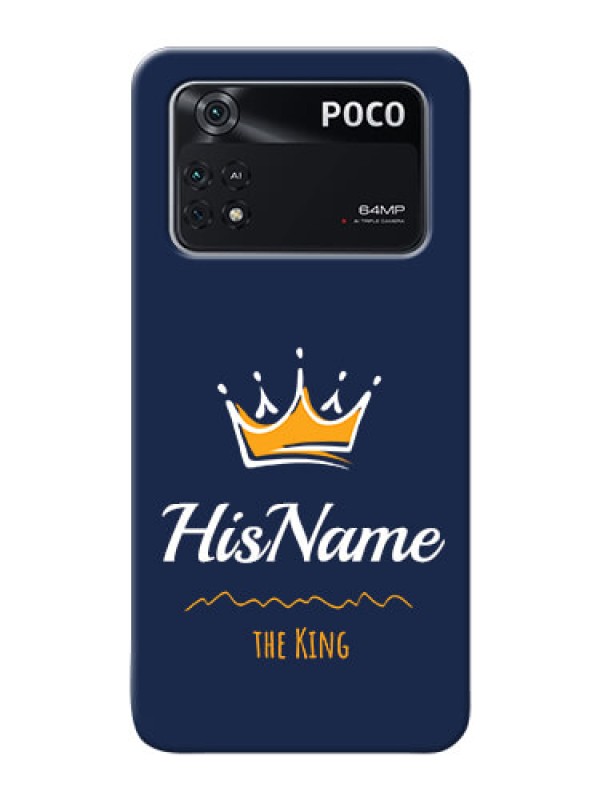 Custom Poco M4 Pro 4G King Phone Case with Name