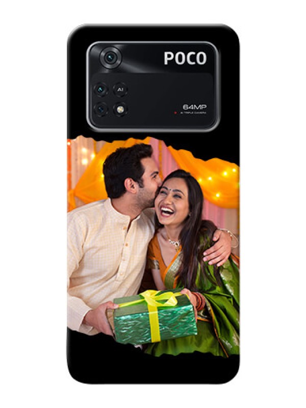 Custom Poco M4 Pro 4G Custom Phone Covers: Tear-off Design