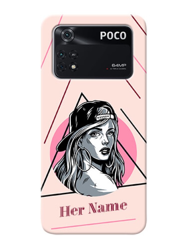 Custom Poco M4 Pro 4G Custom Phone Cases: Rockstar Girl Design