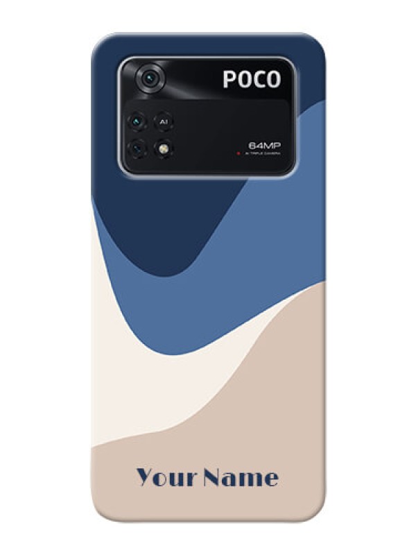 Custom Poco M4 Pro 4G Back Covers: Abstract Drip Art Design