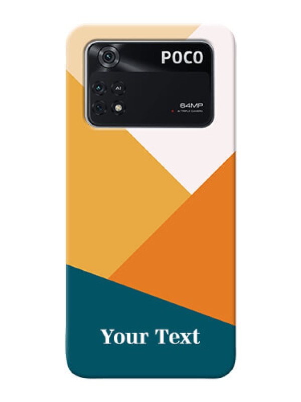Custom Poco M4 Pro 4G Custom Phone Cases: Stacked Multi-colour Design