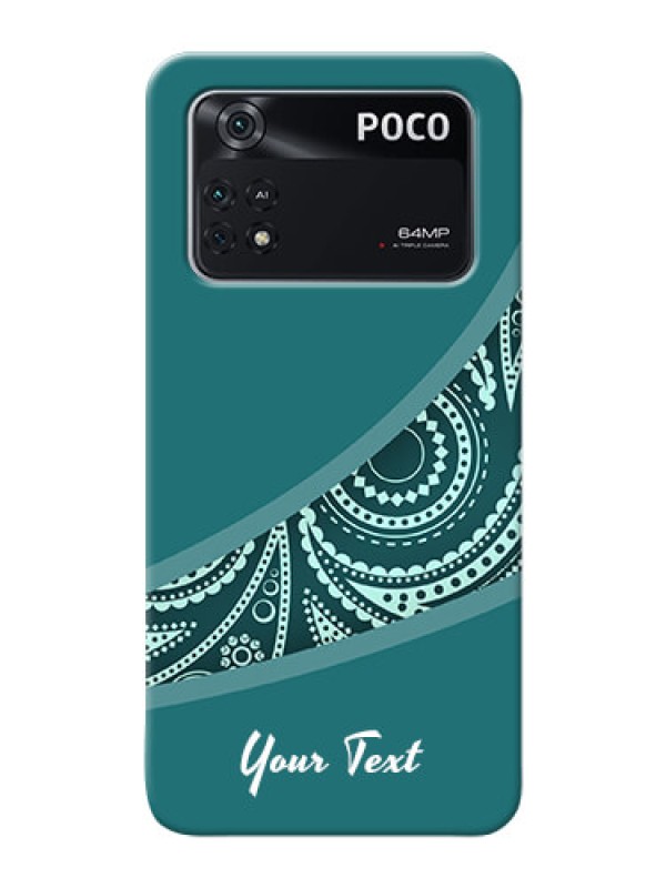 Custom Poco M4 Pro 4G Custom Phone Covers: semi visible floral Design