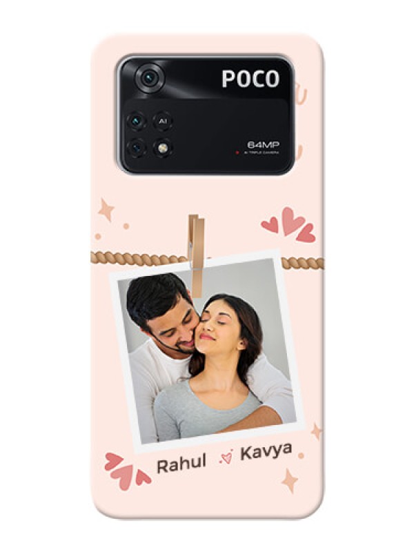 Custom Poco M4 Pro 4G Phone Back Covers: Forever and ever love Design