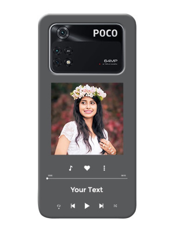 Custom Poco M4 Pro 4G Custom Mobile Case with Play The Music Design