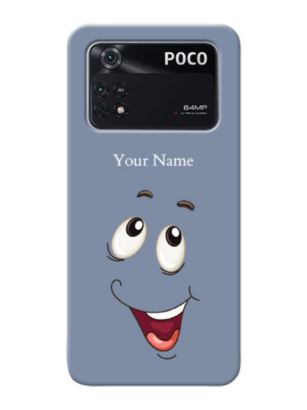 Custom Poco M4 Pro 4G Phone Back Covers: Laughing Cartoon Face Design