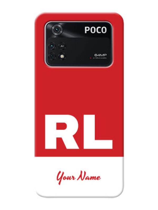 Custom Poco M4 Pro 4G Custom Phone Cases: dual tone custom text Design
