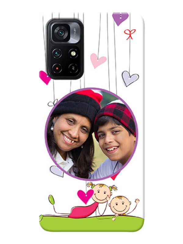 Custom Poco M4 Pro 5G Mobile Cases: Cute Kids Phone Case Design