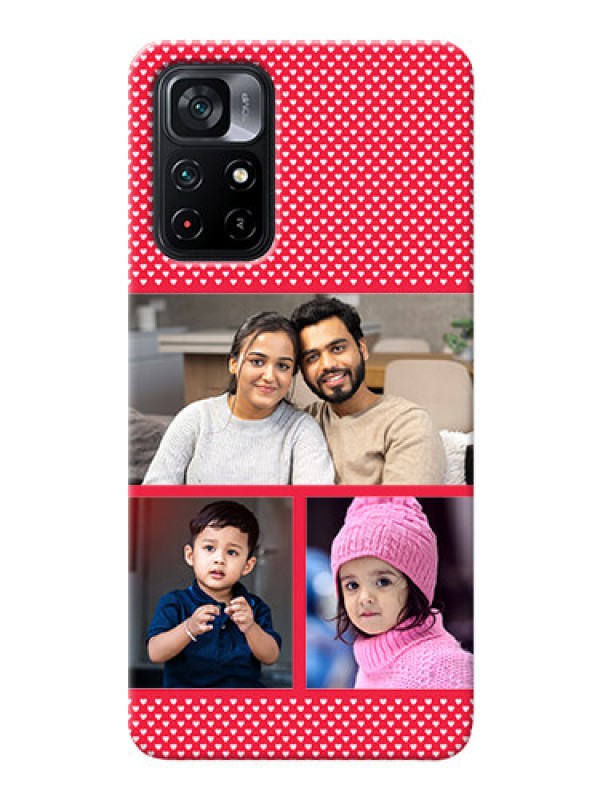 Custom Poco M4 Pro 5G mobile back covers online: Bulk Pic Upload Design