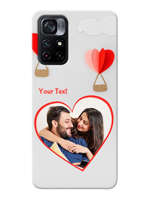 Custom Poco M4 Pro 5G Phone Covers: Parachute Love Design