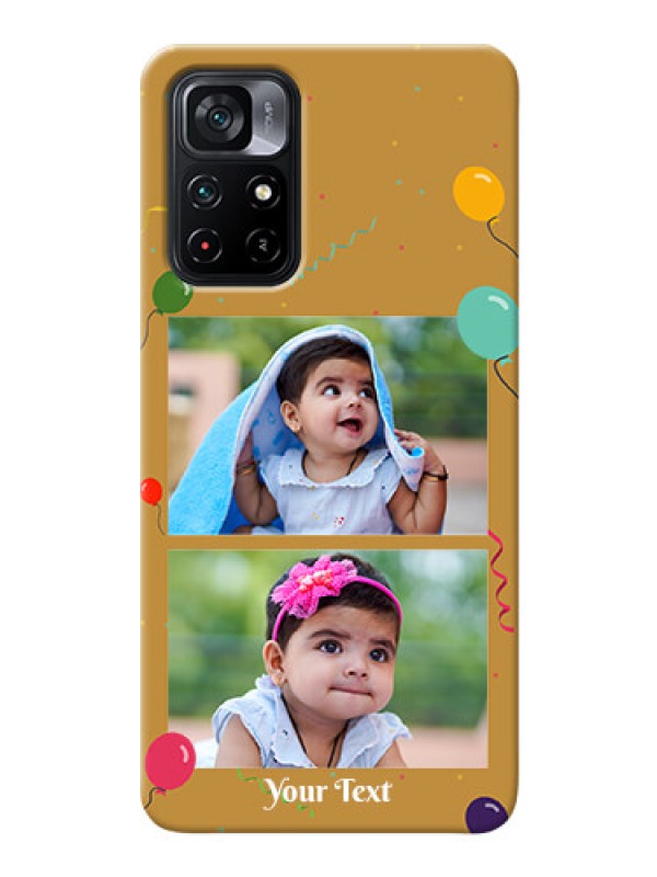 Custom Poco M4 Pro 5G Phone Covers: Image Holder with Birthday Celebrations Design