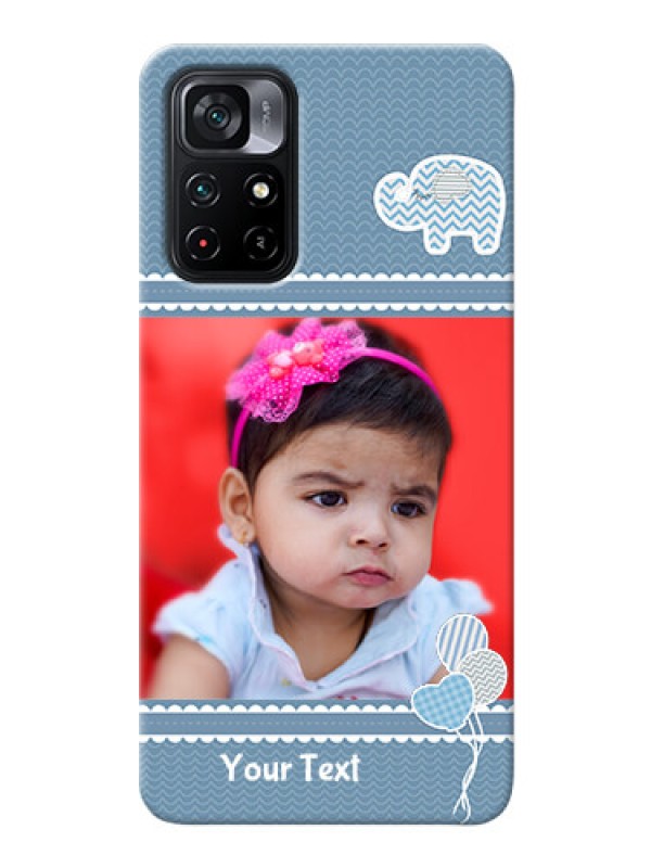 Custom Poco M4 Pro 5G Custom Phone Covers with Kids Pattern Design