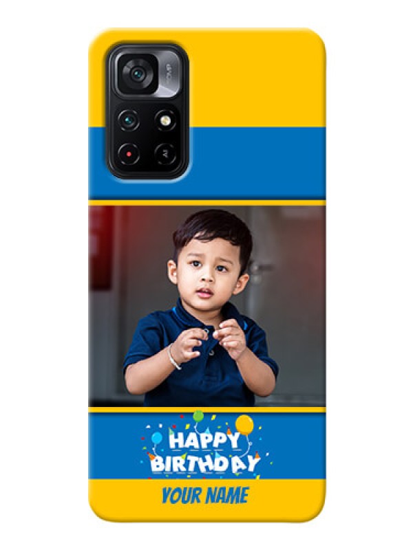 Custom Poco M4 Pro 5G Mobile Back Covers Online: Birthday Wishes Design