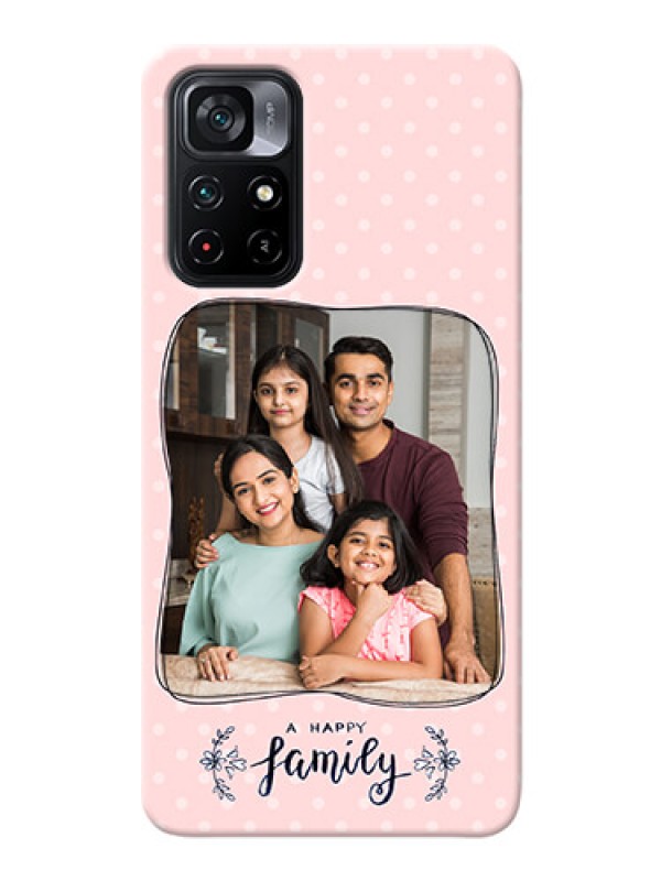 Custom Poco M4 Pro 5G Personalized Phone Cases: Family with Dots Design