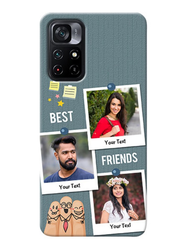 Custom Poco M4 Pro 5G Mobile Cases: Sticky Frames and Friendship Design