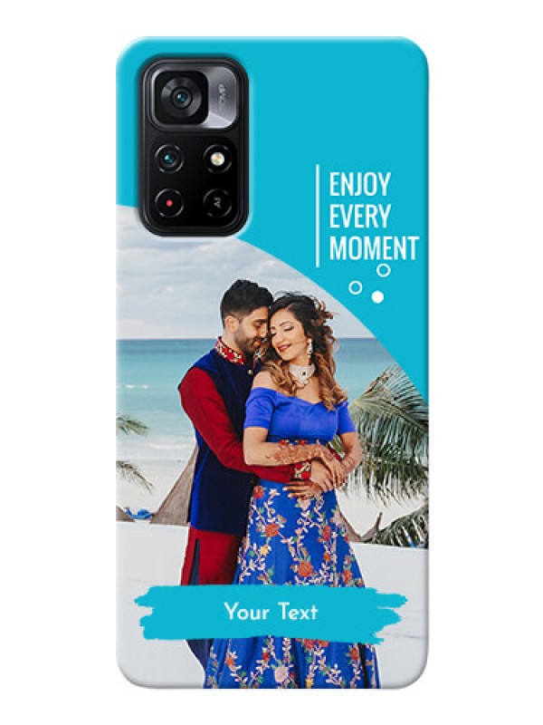 Custom Poco M4 Pro 5G Personalized Phone Covers: Happy Moment Design