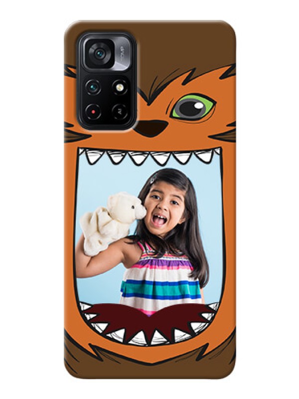 Custom Poco M4 Pro 5G Phone Covers: Owl Monster Back Case Design