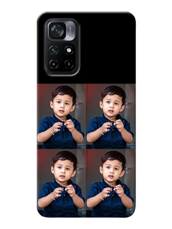 Custom Poco M4 Pro 5G 4 Image Holder on Mobile Cover