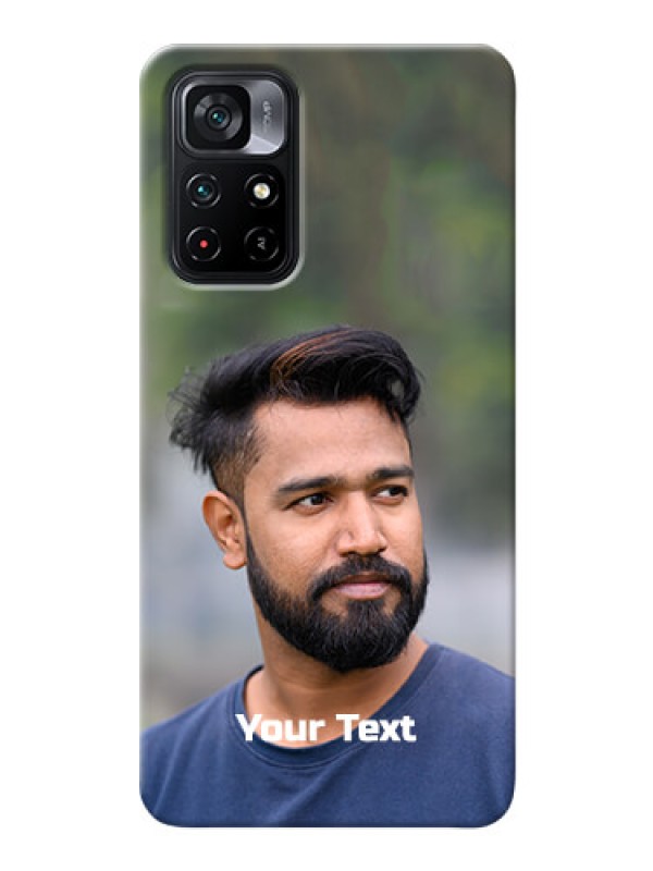 Custom Poco M4 Pro 5G Mobile Cover: Photo with Text
