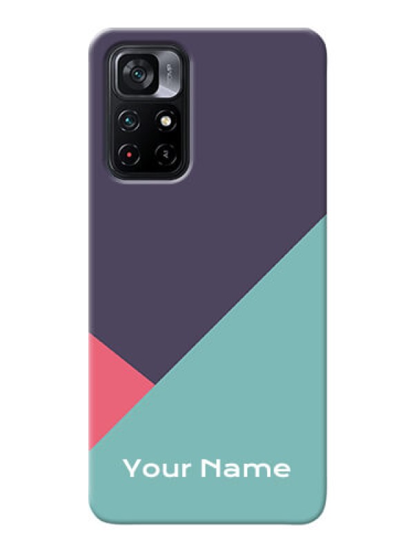 Custom Poco M4 Pro 5G Custom Phone Cases: Tri Color abstract Design