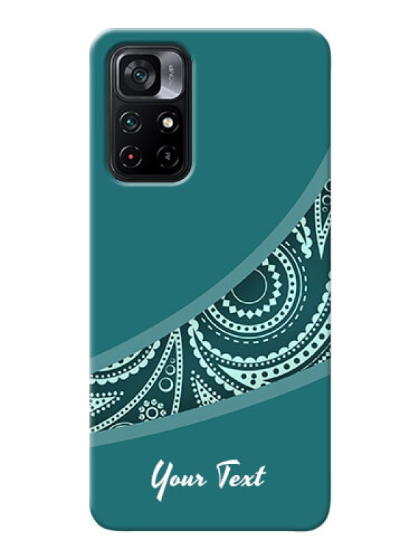 Custom Poco M4 Pro 5G Custom Phone Covers: semi visible floral Design