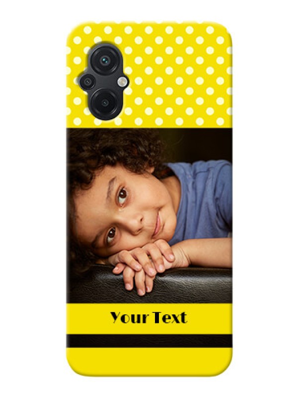 Custom Poco M5 Custom Mobile Covers: Bright Yellow Case Design