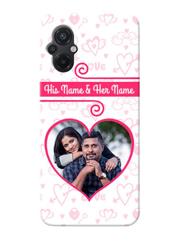 Custom Poco M5 Personalized Phone Cases: Heart Shape Love Design