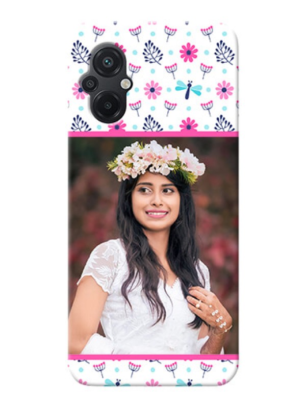 Custom Poco M5 Mobile Covers: Colorful Flower Design
