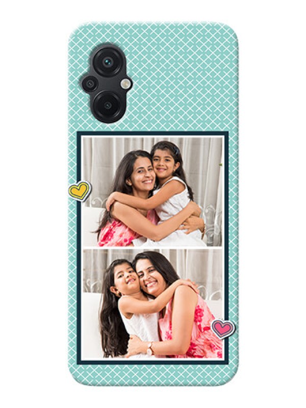 Custom Poco M5 Custom Phone Cases: 2 Image Holder with Pattern Design