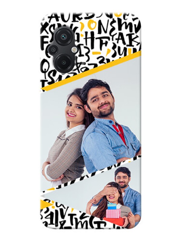 Custom Poco M5 Phone Back Covers: Letters Pattern Design