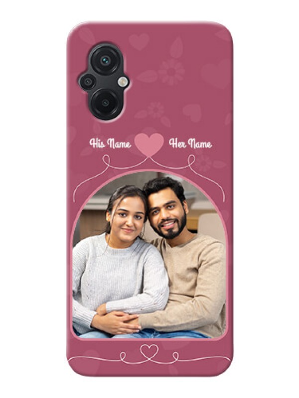 Custom Poco M5 mobile phone covers: Love Floral Design