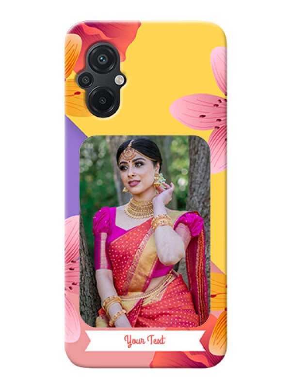 Custom Poco M5 Mobile Covers: 3 Image With Vintage Floral Design
