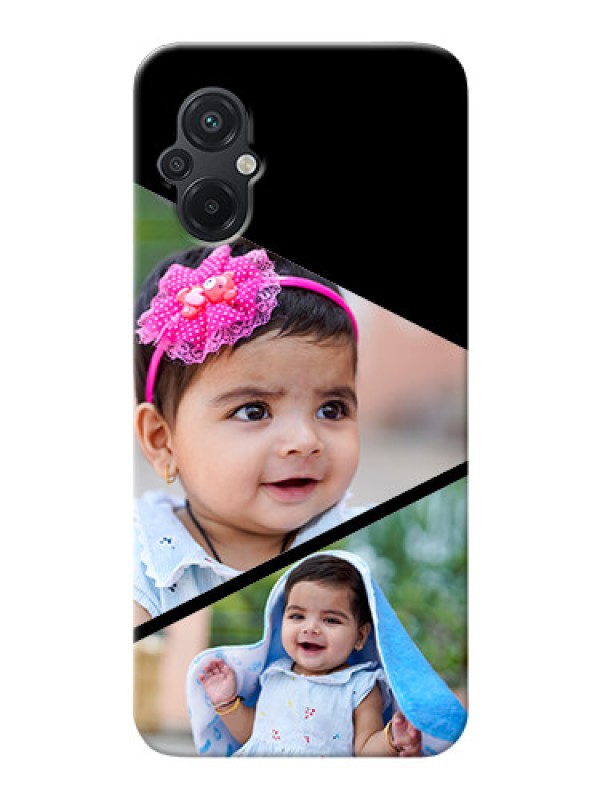 Custom Poco M5 mobile back covers online: Semi Cut Design