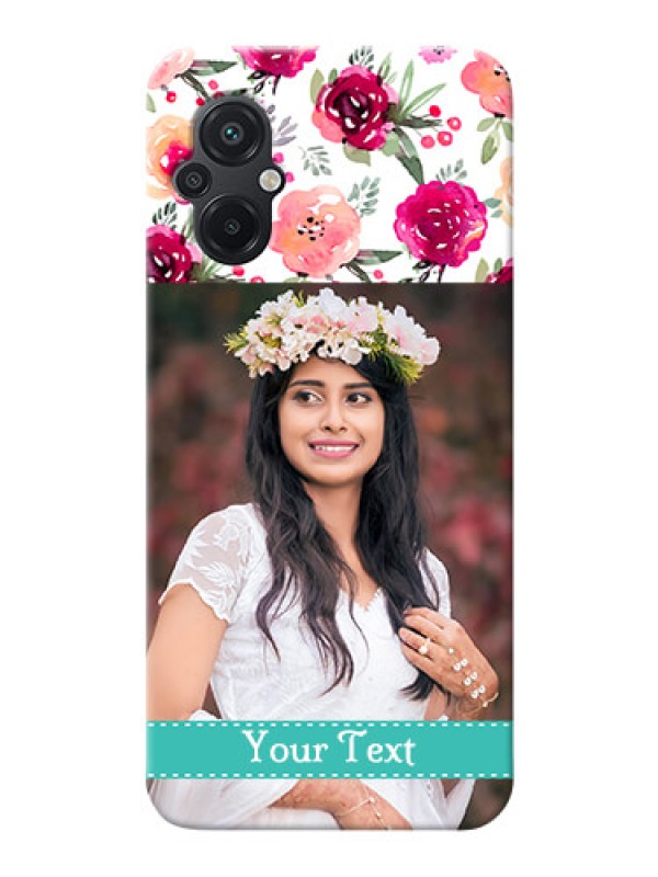 Custom Poco M5 Personalized Mobile Cases: Watercolor Floral Design