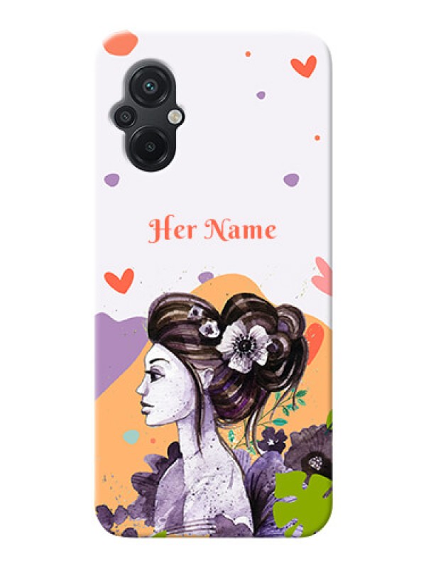 Custom Poco M5 Custom Mobile Case with Woman And Nature Design