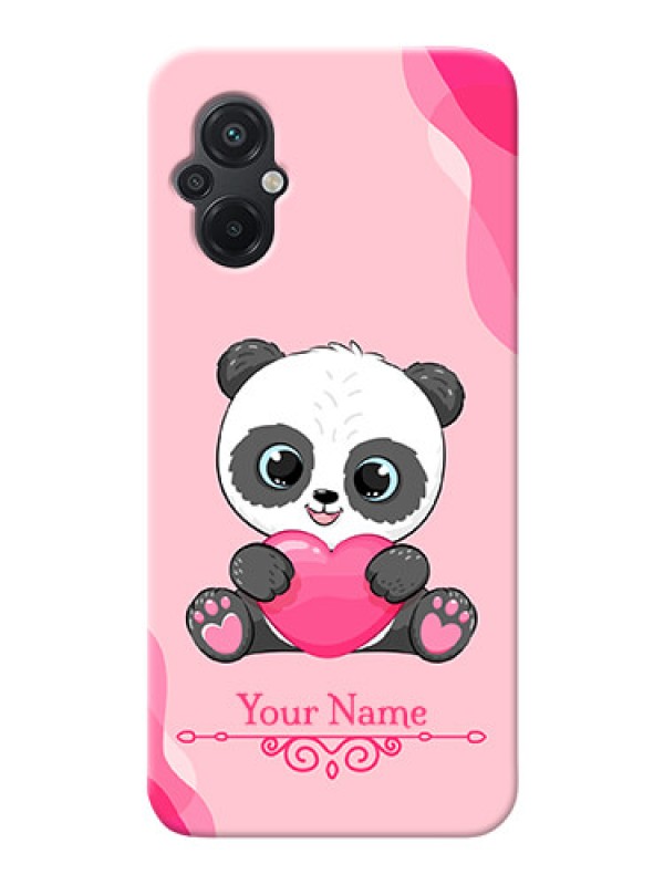 Custom Poco M5 Mobile Back Covers: Cute Panda Design