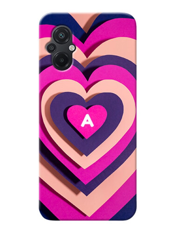 Custom Poco M5 Custom Mobile Case with Cute Heart Pattern Design