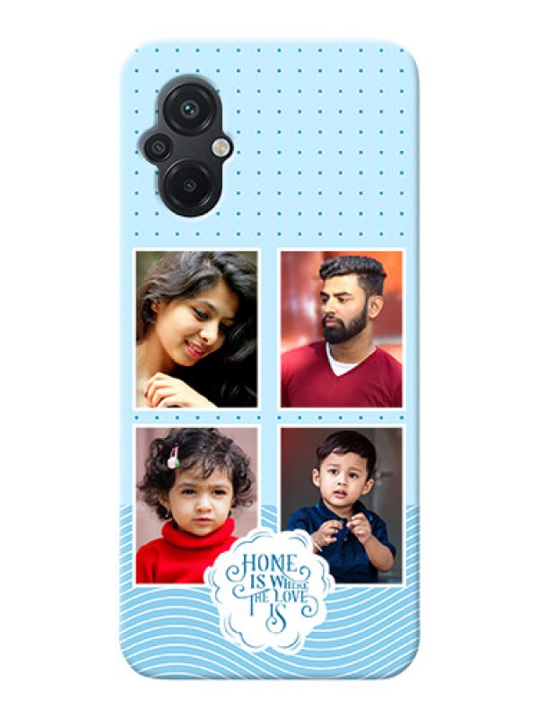 Custom Poco M5 Custom Phone Covers: Cute love quote with 4 pic upload Design