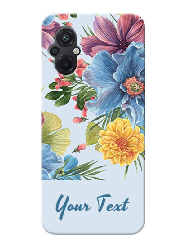 Custom Poco M5 Custom Phone Cases: Stunning Watercolored Flowers Painting Design
