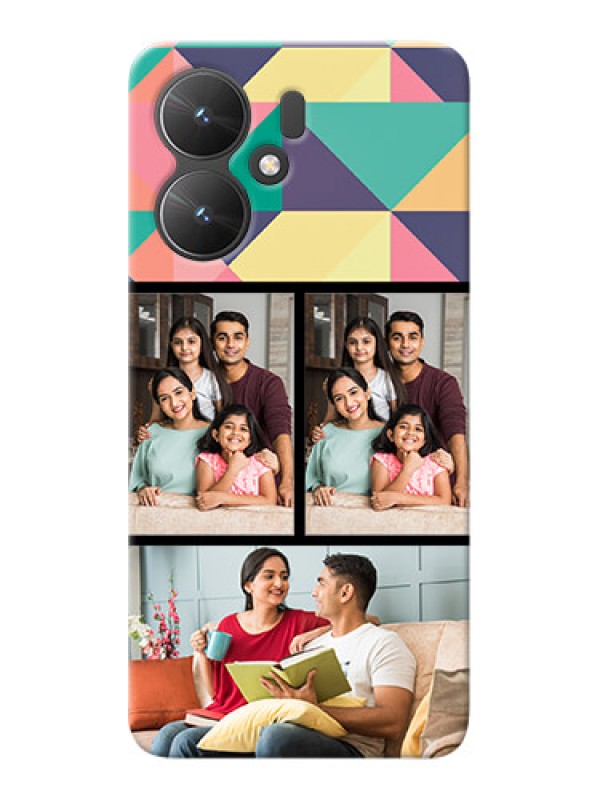 Custom Poco M6 5G personalised phone covers: Bulk Pic Upload Design