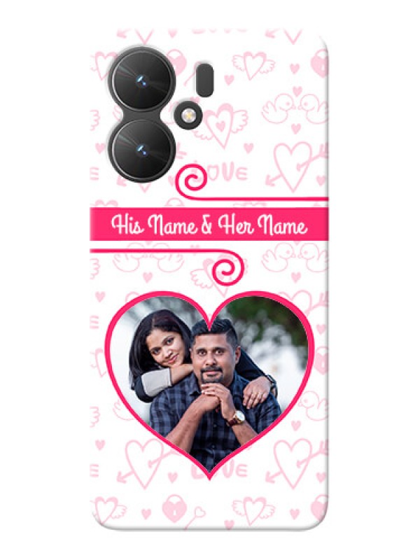 Custom Poco M6 5G Personalized Phone Cases: Heart Shape Love Design