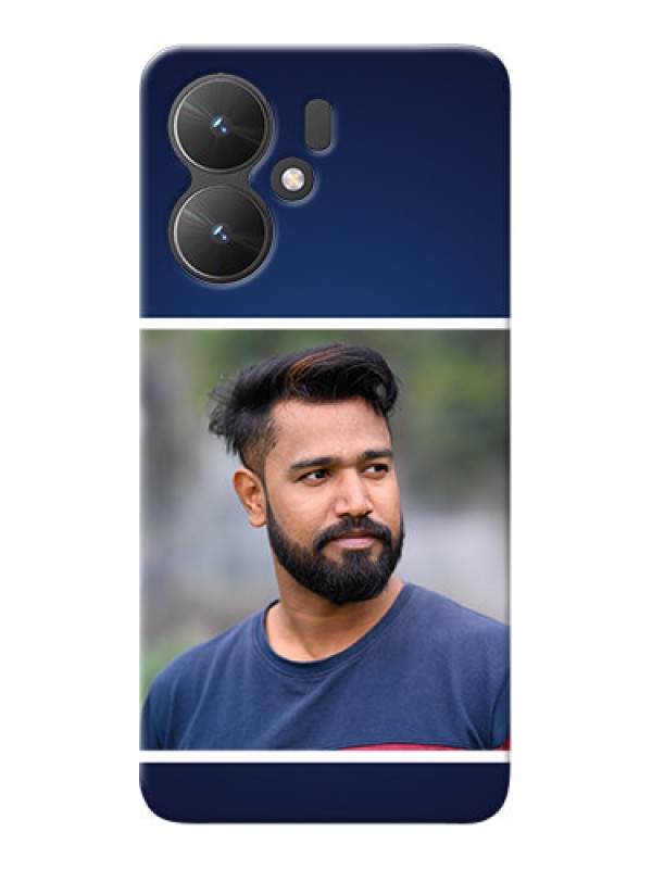 Custom Poco M6 5G Mobile Cases: Simple Royal Blue Design