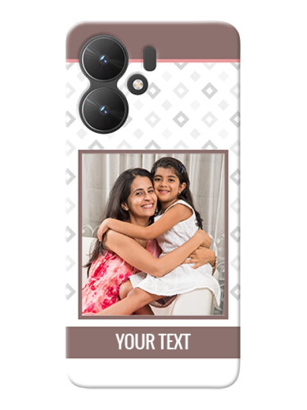 Custom Poco M6 5G custom back covers: Simple Diamond Design