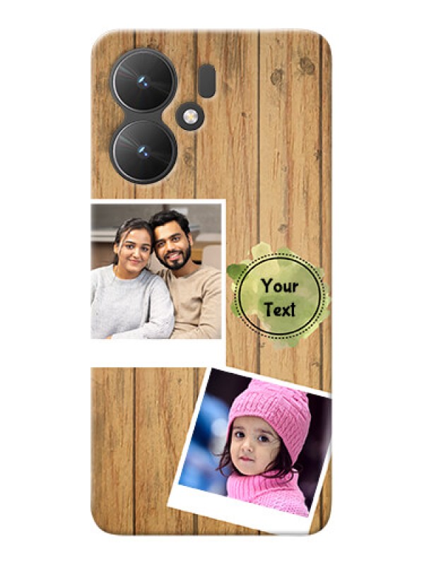Custom Poco M6 5G Custom Mobile Phone Covers: Wooden Texture Design