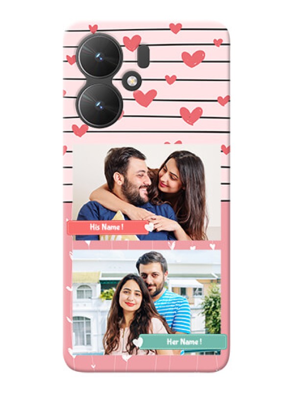 Custom Poco M6 5G custom mobile covers: Photo with Heart Design