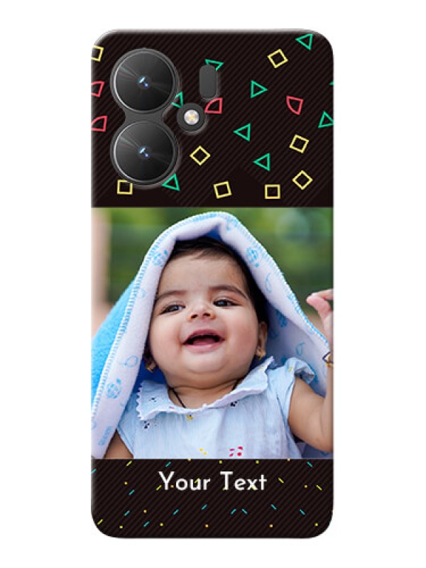 Custom Poco M6 5G custom mobile cases with confetti birthday design