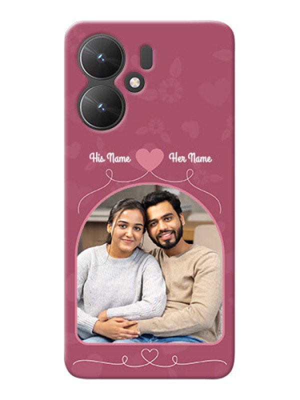 Custom Poco M6 5G mobile phone covers: Love Floral Design