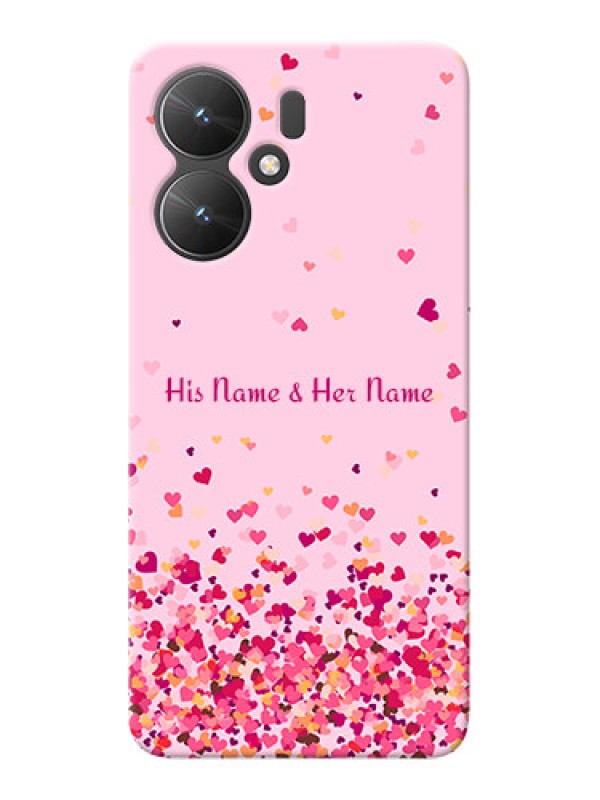 Custom Poco M6 5G Photo Printing on Case with Floating Hearts Design