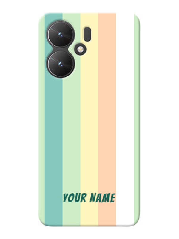 Custom Poco M6 5G Photo Printing on Case with Multiwithcolour Stripes Design