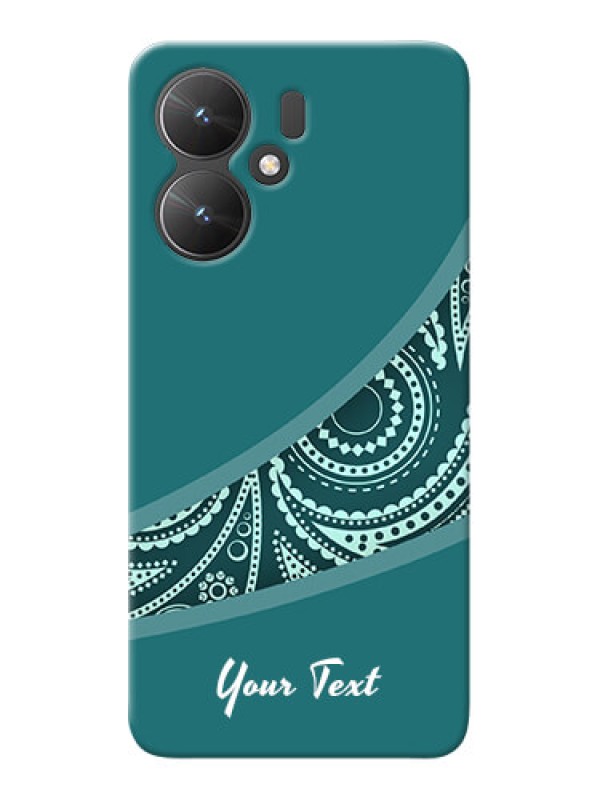 Custom Poco M6 5G Photo Printing on Case with semi visible floral Design